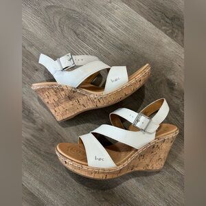 B.o.c. Born Concept Schirra Wedge Sandal - White Size 7